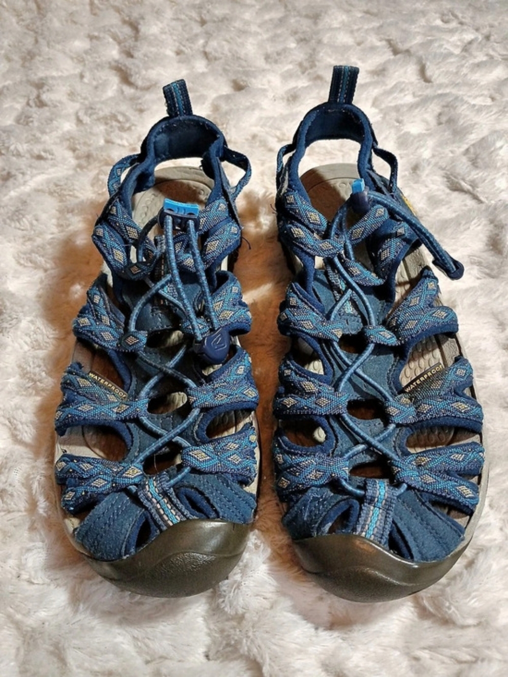 KEEN Whisper Sport Sandals Womens Size 7 Blue Closed Toe Hiking 1014206